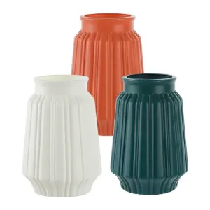 Simples e moderno vaso de flores branco vaso de plástico vaso de flores cesta nordic casa sala estar decoração casamento casa...