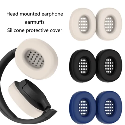 Almofada ouvido silicone para tune 770nc, protetor fones ouvido à prova suor lavável, atacado