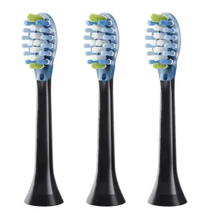 Cabeças elétricas pretas da escova de dentes, adaptadas para Philips Sonicare G3 C3 W3 Premium branco W2 diamante limpo série...