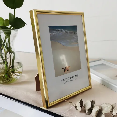 Alumínio Pequeno Photo Frame Para Parede Pendurado Com Plexiglass 9X13 13X18cm Metal Picture Frame Para Fotos Photo Decor