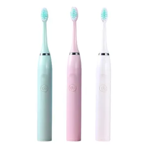 Escova dentes elétrica portátil com 3 cabeças escova densidade, últimas 180 dias escovas dentes ultrassônicas