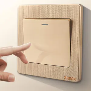 Interruptor de luz de parede com botão, ligar e desligar interruptores, painel do interruptor, ferramenta de trabalho, 1PC, 2...