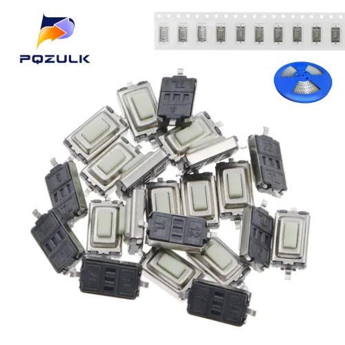 Interruptor de botão tátil do controle remoto do carro do Pin do interruptor 3X6X2.5 3*6*2.5mm SMD 2 do toque do tato 50PCS m...