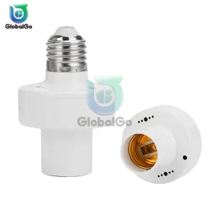 Radar Indução E27 Soquete Inteligente Lâmpadas Adaptador Lâmpada Titular Base Cozinha Quarto Luz Interruptor Do Sensor De Mov...