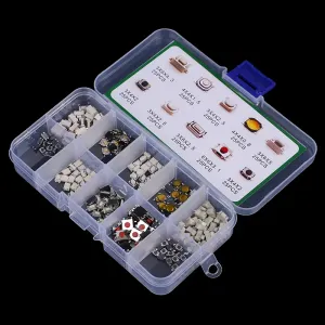 250 pçs/caixa 10 modelo kit interruptor de botão tátil carro controle remoto tablet micro teclas momentâneas botão toque micr...