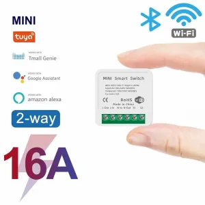Tuya WiFi Mini Temporizador Inteligente Relé, Controle APP Smart Life, Interruptor DIY 2-Way, Módulo de Automação, Trabalhar ...