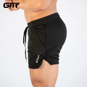 GITF-Calções de Treino de Ginásio Masculino, Roupa Fitness, Treino, Corrida, Grelha, Secagem Rápida, Compressão, Atletismo, D...