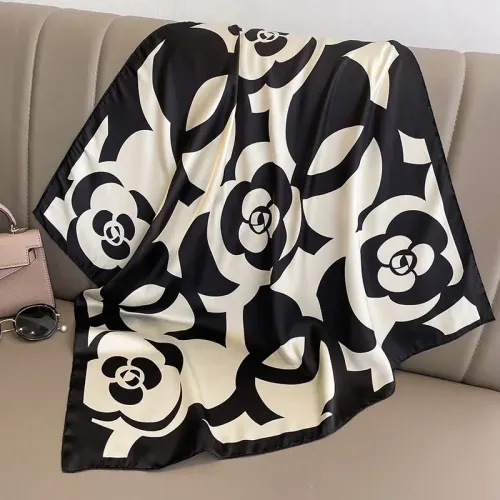 Lenço quadrado de seda com estampa floral para mulheres, faixa de cetim macia, fita de mão, lenço hijab foulard, bandanas de ...