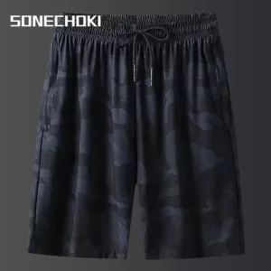 Calções de corrida respirável masculino, Camuflagem, Basquete, Esporte, Ginásio, Malha, Fitness, Treinamento, Treino, Parte i...
