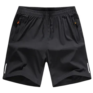 Calção esportiva masculina de seda gelo, calça de secagem rápida, roupa exterior solta, calça casual praia, verão, por atacad...