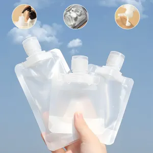 30/50/100ml saco dispensador de loção viagem reutilizável saco dispensador de loção shampoo dispensador à prova de vazamento ...