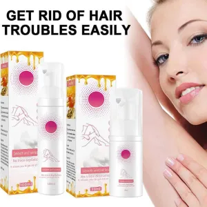 100/30ml mousse indolor remoção do cabelo spray espuma axila braço perna inibidor suave eficaz reparação pele depilatório j5w...