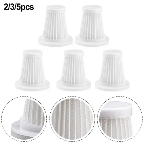 Cordless Car Aspirador Filtro, Lavável Handheld Cleaner Acessórios, 2 pcs, 3 pcs, 5 pcs