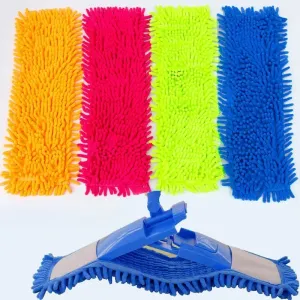Cabeça de esfregão de substituição, almofada de limpeza doméstica, esfregão de poeira, cabeça de chenille, substituição adequ...