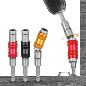 1/4 "hex anel magnético chave de fenda bits broca ferramentas manuais haste extensão mudança rápida titular guia unidade para...