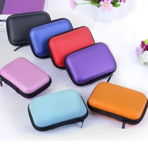 Portátil impermeável Mini Camera Case Bag, Multi-Funcional fone de ouvido Bag, EVA Caixa De Armazenamento, Vídeo Digital Bags...