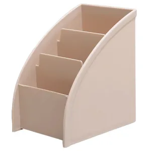 Organizador De Maquiagem De Mesa De Plástico, Sistema De Recipientes De Armazenamento De Escritório, Suporte De Controle Remo...