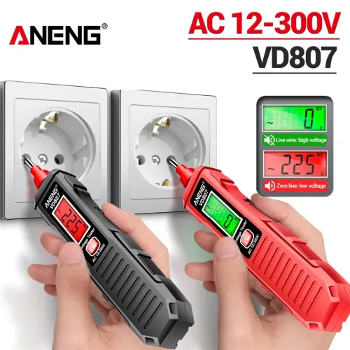 Aneng vd807 indução de uma palavra portátil 50/60hz testador de caneta elétrica inteligente sensor ncv ac 12-300v ferramentas...