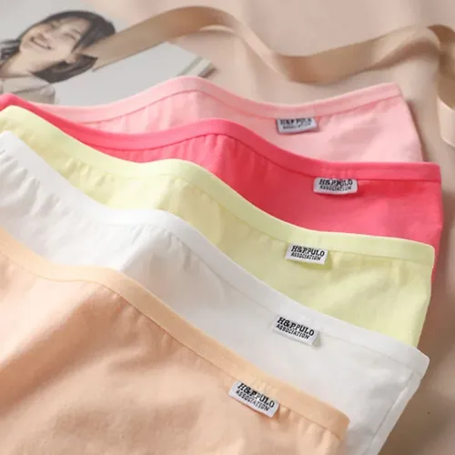 3 pçs/set s0lid cor roupa interior das mulheres confortáveis de alta qualidade calcinha de algodão meados de cintura respiráv...