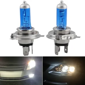 Bulbo do farol do halogênio do carro, lâmpadas de névoa, luz do xênon, brilhante super, branco, H4, HB2 9003, DC 12V, 55W, 60...