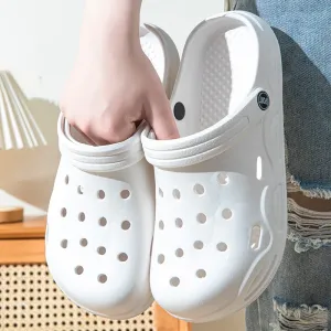 Sandálias impermeáveis de EVA para homens, Soft Sole Garden Shoes, slides ao ar livre, tamancos de praia, chinelos, moda, ver...