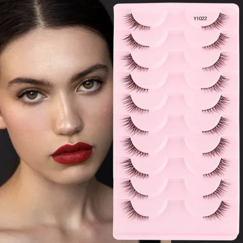 Extensão dos Cílios Postiços, Cílios Mink 3D, Natural, Longo, Faux Cilios, Fofo, Faixa, Olho de Gato, Maquiagem, 3 Pares, 5 P...
