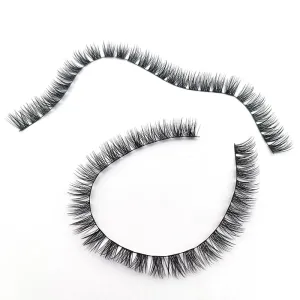 LTWEGO-DIY Hand Made Cílios Falsos Segmentados, Dramáticos Lash Bundles, Cílios Soft Ribbon Strip, Cílios de Maquiagem 3D
