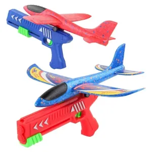 Foam Plane Launcher para crianças, brinquedo ao ar livre para meninos, esporte, jogo de catapulta, aniversário infantil, pres...