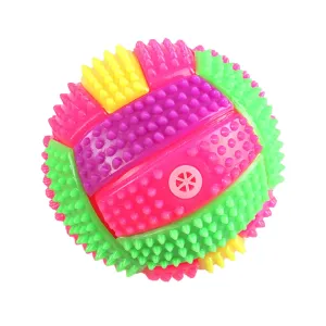 Brinquedos de mastigação não tóxicos para cachorro, pesados, bolas de cachorro squeaky, bolas duráveis para cães médios e gra...