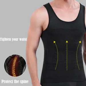 Body Shapewear masculino emagrecimento, colete espartilho, camisa, compressão, abdômen, barriga, controle de barriga, fino, c...