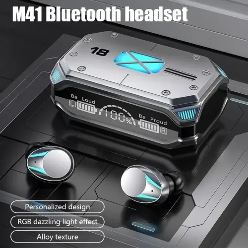 Original m41 tws sem fio bluetooth fone de ouvido 5.3 com cancelamento de ruído toque controle de som estéreo fones de ouvido...