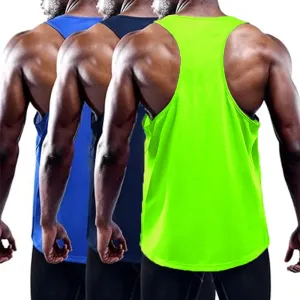Treino masculino Singlets camisa sem mangas, correndo regata esportiva, colete de ginástica, regata de treinamento de secagem...