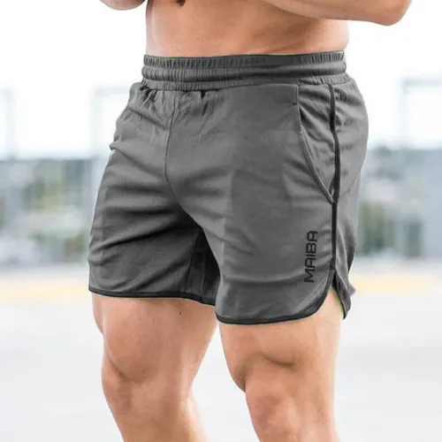Novo fitness respirável esportes shorts correndo calças de secagem rápida verão magro treinamento quarto calças 2023