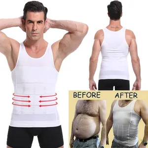 Colete espartilho Shapewear masculino, camisa de compressão, barriga e controle do abdômen, cintura fina Cincher, esportes co...
