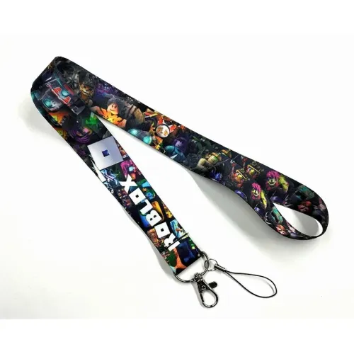 Roblox-Long Mobile Phone Rope, Animação Periférica, Desenhos Animados, Câmera Lanyard, Exposição Cartão, Acessórios Do Jogo, ...