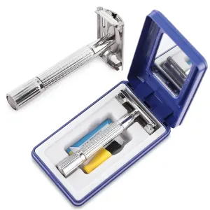 Navalha de barbear masculina ou lâmina tira dobrável faca de barbear cabelo facial aço inoxidável suporte de navalha reta fer...