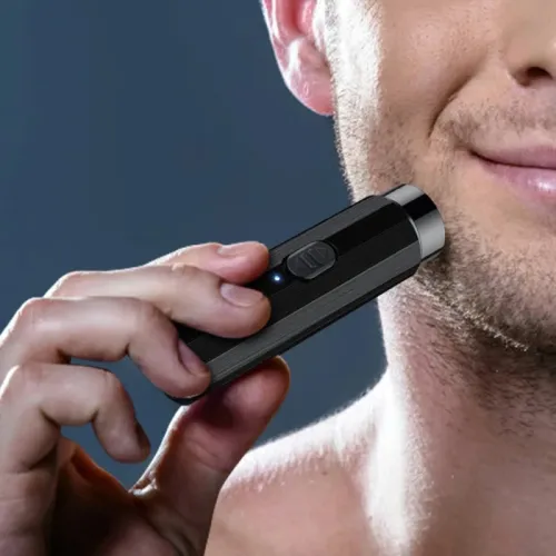 Mini barbeador elétrico para homens e mulheres, navalha elétrica, faca de barba, carregamento usb, barbeador, rosto, corpo, v...