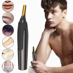 Barbeador Elétrico Portátil para Homens, Nariz De Cabelo E Ouvido Navalha, Aparador De Sobrancelha, Barba Clippers, Uso Domés...