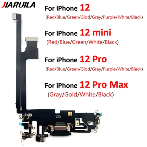 Porta de carregamento usb para iphone 12 / 12 mini / 12 pro max, porta de carregamento, conector plug, placa do microfone, ca...