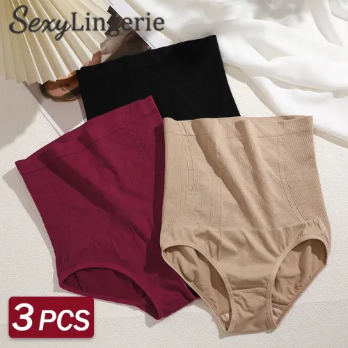 Calcinha de cintura alta para mulheres, cueca emagrecedora, levantador de bumbum, modelador corporal, cuecas, modelador, calc...