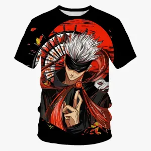 Verão nova tendência da moda anime impressão 3d impresso camiseta moda neutra harajuku anime casual confortável manga curta t...